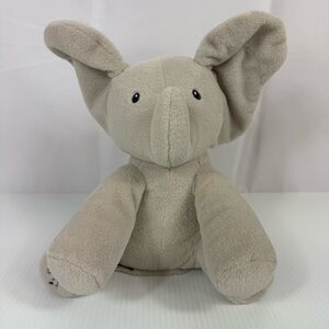 Baby GUND Flappy The Elephant 12" Animated Plush Peek a Boo Sings Ears Hang Low